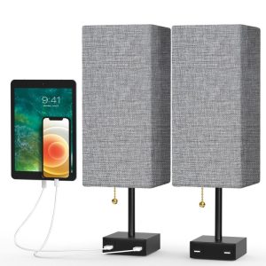 Novelty lighting |   Bedside Table Lamp Dual USB and Socket LED Lighting Novelty lighting