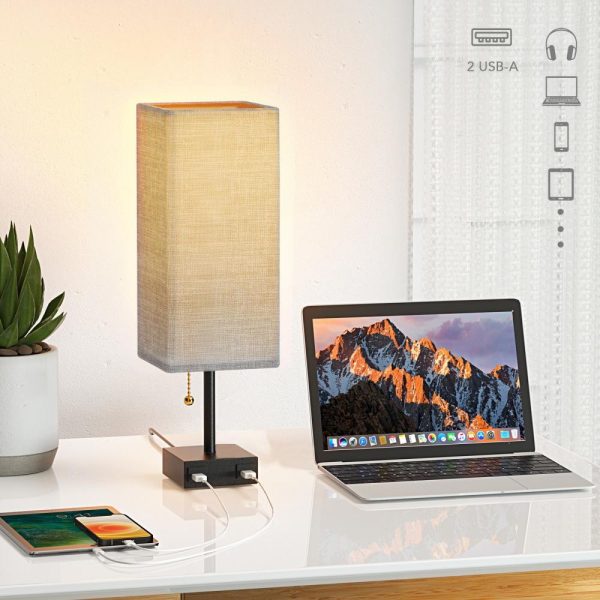 Novelty lighting |   Bedside Table Lamp Dual USB and Socket LED Lighting Novelty lighting