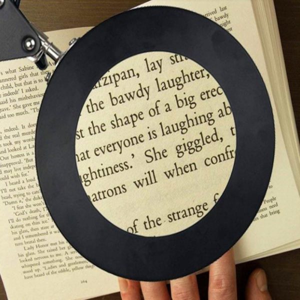 Novelty lighting |   Magnifying Glass Magnifier with 64 LEDs Desk Light Table Lamp 8X Magnification Table Light Black LED Lighting Black