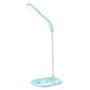 Novelty lighting |   Rechargeable Led Desk Lamp Portable USB Charging and Plug-in 360° Flexible Hose Reading Lamp Blue LED Lighting Blue