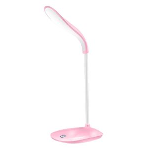 Novelty lighting |   Rechargeable Led Desk Lamp Portable USB Charging and Plug-in 360° Flexible Hose Reading Lamp Pink LED Lighting Novelty lighting