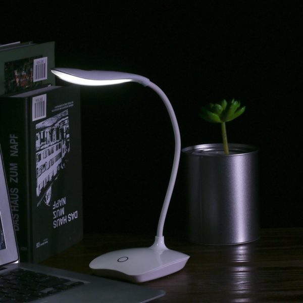 Novelty lighting |   Ultralight White LED USB Rechargeable Dimmable Eye-Caring Desk Lamp Touch Control Table Light LED Lighting Novelty lighting