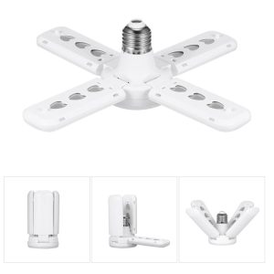 Other |   1pcs 36W 6000LM 6500K E27/B22 LED Garage Ceiling Lights with 4 Adjustable Panels LED Lighting Other