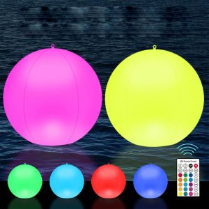 Other |   2PCS Solar Floating Ball Pool Light RGBW Color Changing Pool Float Light White LED Lighting Other