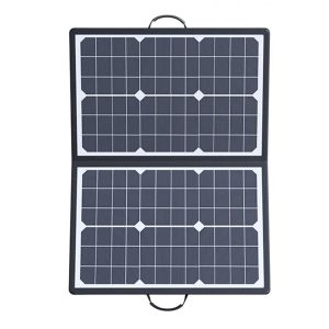 Other |   40W Solar Panel Outdoor Power Storage for Cell Phones With Carrying Handle and Support Bracket Black LED Lighting Black