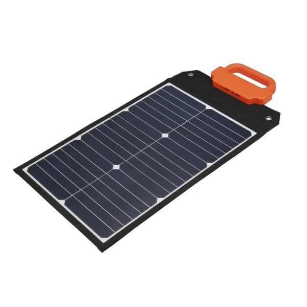 Other |   50W Flexible Solar Panel Kit Portable Solar Charging Panel with Handle Solar Cell Solar Charger IP65 Waterproof for Home Car Boat Indoor Outdoor Use Black LED Lighting Black