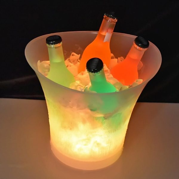 Other |   5L 7 Colors LED Light Ice Bucket Champagne Wine Drinks Beer Ice Cooler Bar Party Red LED Lighting Other