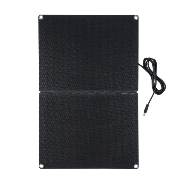 Other |   60W Monocrystalline Silicon Solar Charging Panel for Home Car Boat Indoor Outdoor Use Black LED Lighting Black