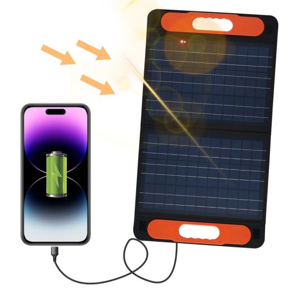 Other |   60W Polycrystalline Solar Panel Charging Panel with Handle Black LED Lighting Black