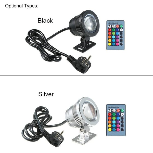 Other |   AC85-265V 20W RGB LEDs Fountain Lamp with Remote Control Black LED Lighting Black