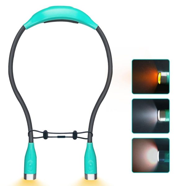 Other |   Adjustable LED Neck Light for Reading Outdoor Activities and Night Running Blue LED Lighting Blue