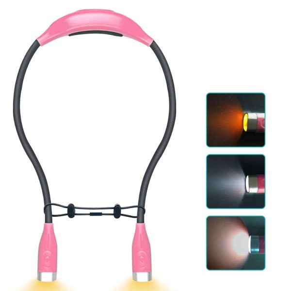 Other |   Adjustable LED Neck Light for Reading Outdoor Activities and Night Running Pink LED Lighting Other