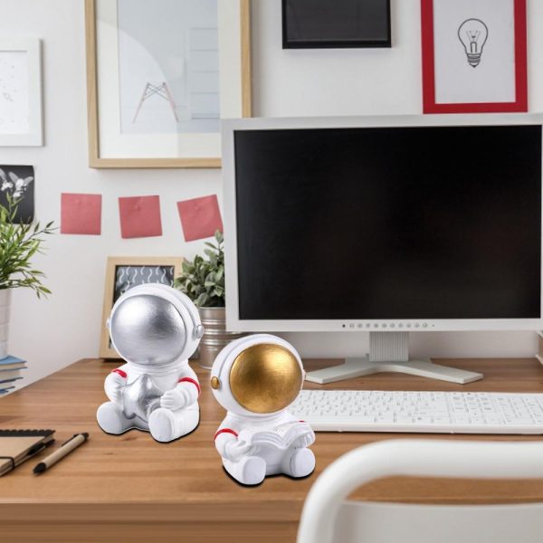 Other |   Astronaut Decorations  Creative Cartoon Home Decorations Silver LED Lighting Other