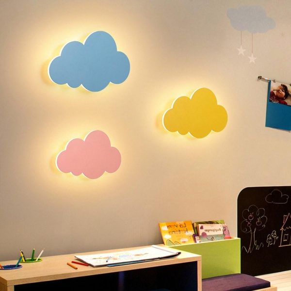 Other |   Cloud Wall Light for Kids Room LED Night Lamp Decorative Wall Lights Blue LED Lighting Blue