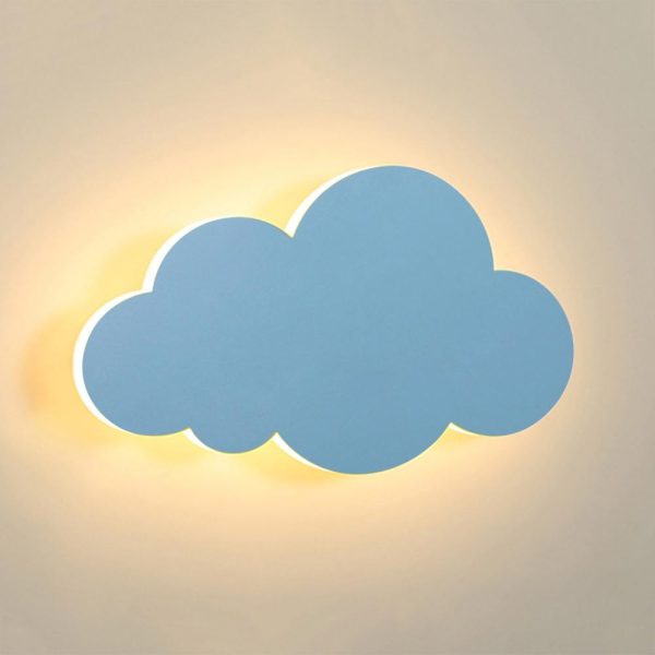 Other |   Cloud Wall Light for Kids Room LED Night Lamp Decorative Wall Lights Blue LED Lighting Blue