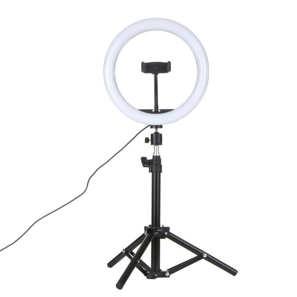 Other |   DC5V 7W LED Light Round Selfie Camera Lamp with 0.5m Telescopic Tripod LED Lighting Other