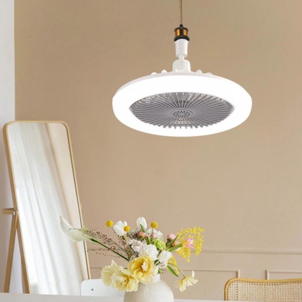 Other |   E27 Fan Light Hanging Light with Remote Control for Bedroom Living Room Grey LED Lighting Grey