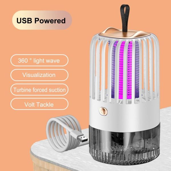 Other |   Electric Mosquito Killer Lamp Household Mosquito Zapper Portable Mosquito Trap Lamp(USB Powered) White1 LED Lighting Other