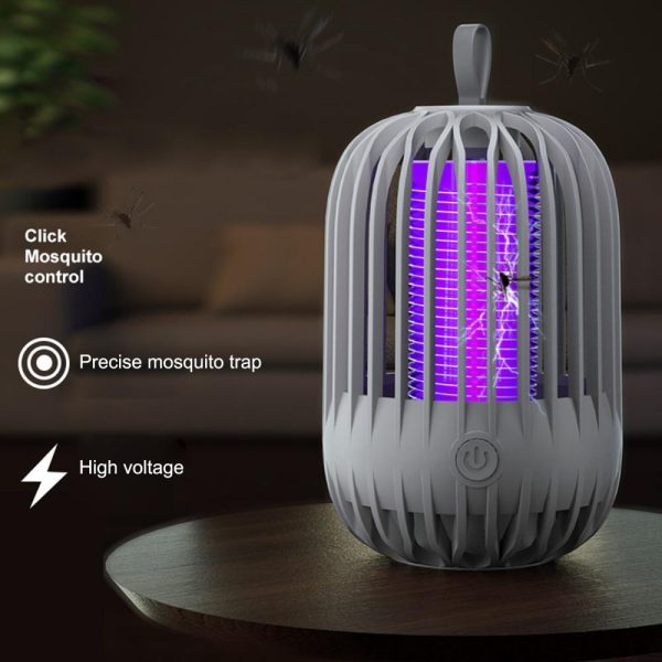 Other |   Household Mosquito Killer Lamp Electric Mosquito Zapper Night Light(Battery Powered) Grey2 LED Lighting Grey2