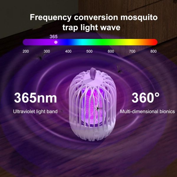 Other |   Household Mosquito Killer Lamp Electric Mosquito Zapper Night Light(Battery Powered) Grey2 LED Lighting Grey2