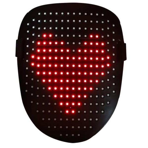 Other |   LED Luminous Facemask Light-up Face Mask Costume Mask Gesture Sensing Control Black LED Lighting Black