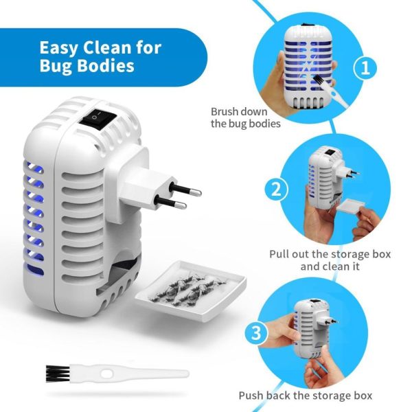 Other |   Mini Home Mosquito Killer Lamp Electric Mosquito Silent Household Mosquito Killing Lamp White LED Lighting Other