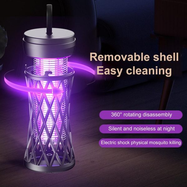 Other |   Mosquito Repellent Killer Electric UV Light Electric Mosquito Swatter Smokeless Odorless Insect Killer Lamp Black LED Lighting Black