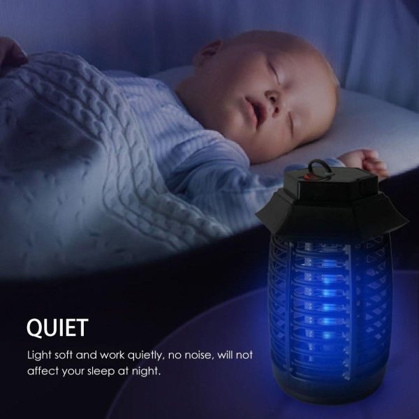 Other |   Mosquito Repellent Killer Electric UV Light LEDs Smokeless Odorless Insect Killer Lamp Black LED Lighting Black