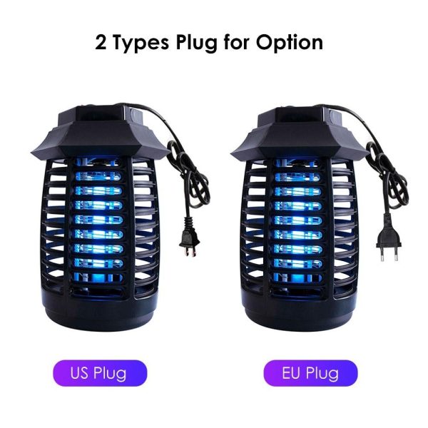 Other |   Mosquito Repellent Killer Electric UV Light LEDs Smokeless Odorless Insect Killer Lamp Black LED Lighting Black