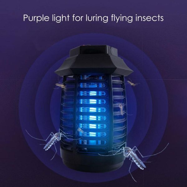 Other |   Mosquito Repellent Killer Electric UV Light LEDs Smokeless Odorless Insect Killer Lamp Black LED Lighting Black