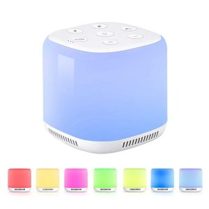 Other |   Portable Sleep Therapy Device with 34 Natural Sounds 30/60/90 Minutes Timer 9 Light Effects Built-in 1800MAH Battery White LED Lighting Other