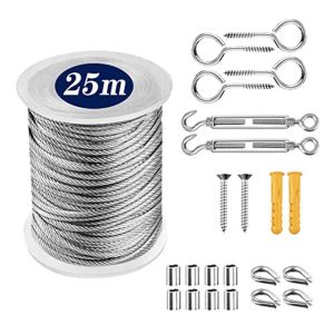 Other |   String Light Hanging Kit Stainless Steel Steel Wire Rope Heavy Duty String Lights Suspension Tool for Outdoor Garden Indoors LED Lighting Other