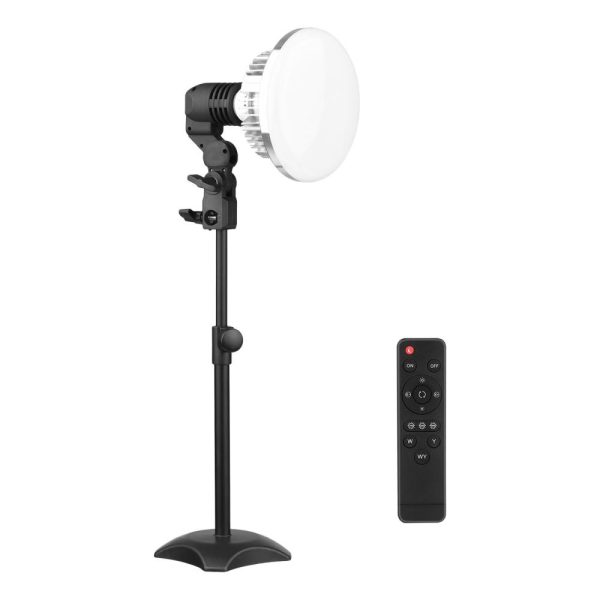 Other |   Tabletop Photography LED Lighting Kit with 150W Light Bulb Dimmable 3200K-5500K + E27 Lamp Socket + Desktop Stand + Remote Control for Home Studio Photography LED Lighting Other