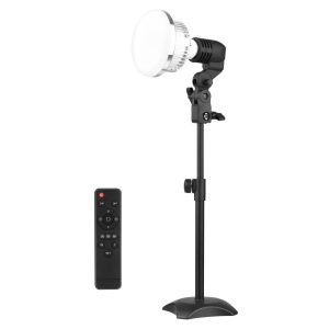 Other |   Tabletop Photography LED Lighting Kit with 85W Light Bulb Dimmable 3200K-5500K + E27 Lamp Socket + Desktop Stand + Remote Control for Home Studio Photography LED Lighting Other