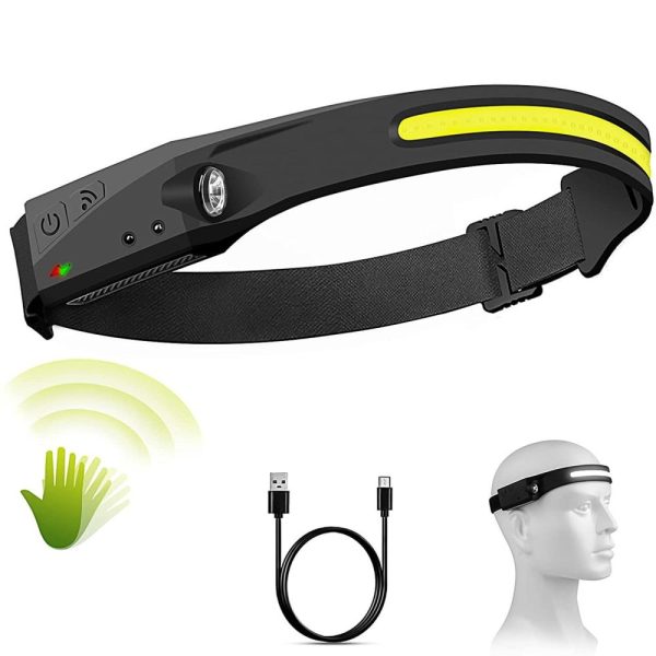 Other |   USB Rechargeable Headlamp Lightweight Super Bright LED Running Headlamp Black LED Lighting Black