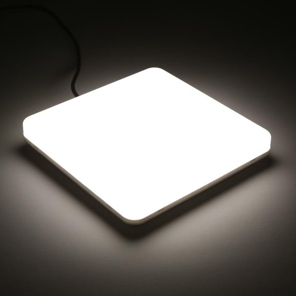 RGB Controlers |   100-265V 24W LED Ceiling Light IP65 Water-resistant 4000k Natural White Lighting for Living Kitchen Balcony Corridor Hallway White LED Lighting RGB Controlers