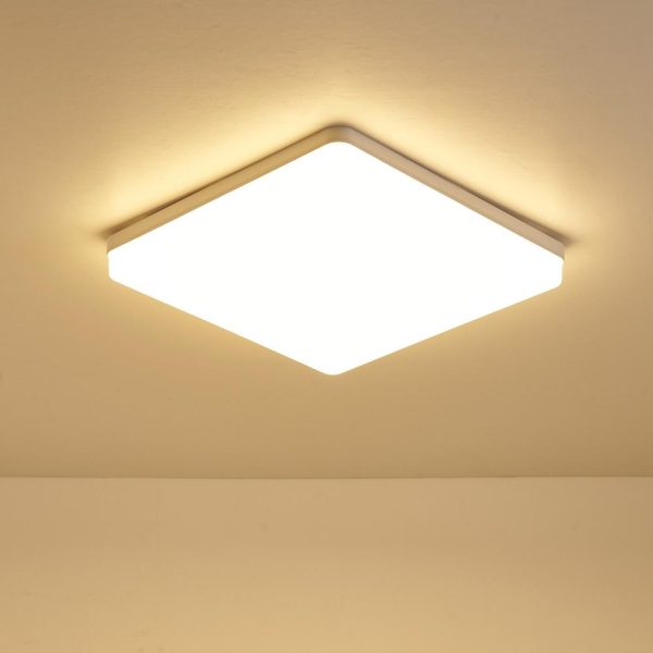 RGB Controlers |   18W 2800-3200K LEDs Ceiling Light Flush Mounting Square Ceiling Lamp for Kitchen Bedroom Hallway LED Lighting RGB Controlers