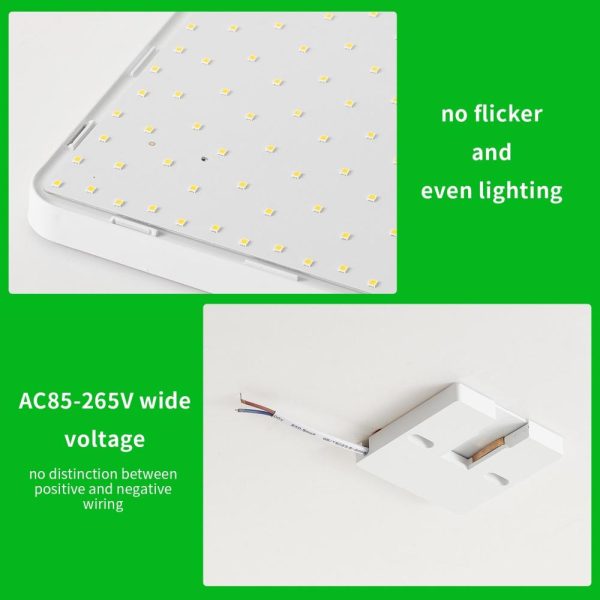 RGB Controlers |   18W 6500-7000K LEDs Ceiling Light Flush Mounting Square Ceiling Lamp for Kitchen Bedroom Hallway LED Lighting RGB Controlers