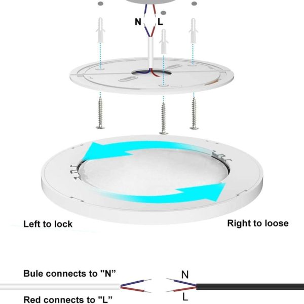 RGB Controlers |   24W Ceiling Lamp 120-Degree Beam Angle Full Plastic Well Sealed for Living Room Workspace LED Lighting RGB Controlers