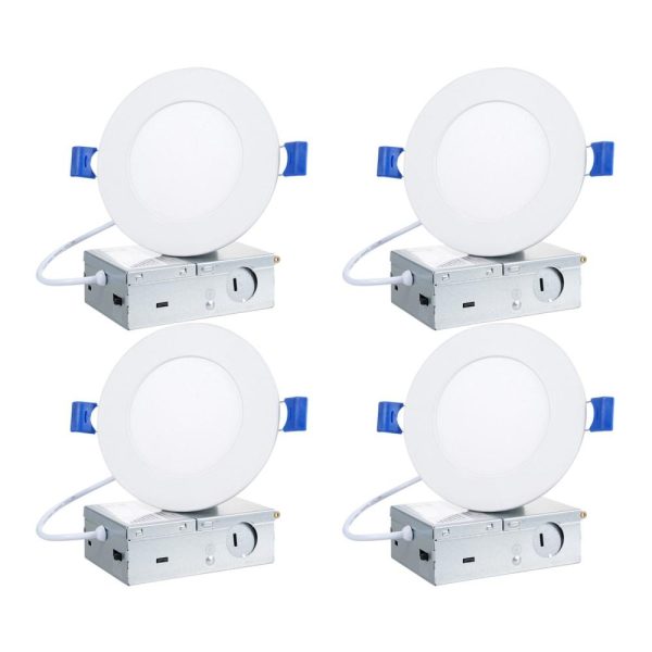 RGB Controlers |   4PCS 9W+3W LED Downight with Night Light Mode White LED Lighting RGB Controlers