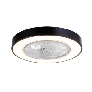 RGB Controlers |   FS0030 Ceiling Fan with Lighting with Remote Control Fan Lamp Black LED Lighting Black