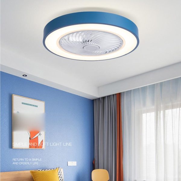 RGB Controlers |   FS0030 Ceiling Fan with Lighting with Remote Control Fan Lamp Blue LED Lighting Blue