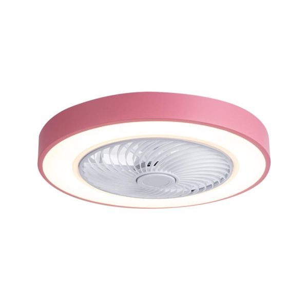 RGB Controlers |   FS0030 Ceiling Fan with Lighting with Remote Control Fan Lamp Pink LED Lighting Pink