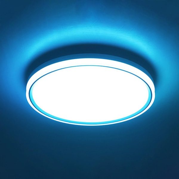 RGB Controlers |   Intelligent Ceiling Lamp Round Rim Luminous WIFI BT Remote Control RGBCW Dimmable Voice Control Living Room Bedroom Lamp White LED Lighting RGB Controlers