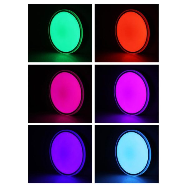 RGB Controlers |   Intelligent Ceiling Lamp Round Rim Luminous WIFI BT Remote Control RGBCW Dimmable Voice Control Living Room Bedroom Lamp White LED Lighting RGB Controlers