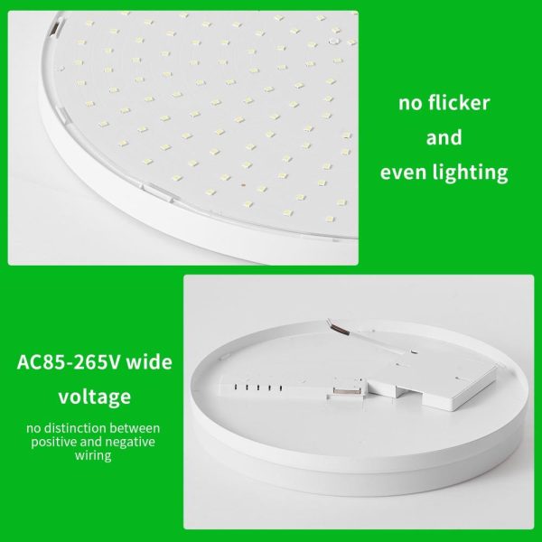 RGB Controlers |   LEDs Ceiling Light Flush Mounting 24W Round Ceiling Lamp for Kitchen Bedroom Hallway (2800-3200K Warm Light) Warm White LED Lighting RGB Controlers