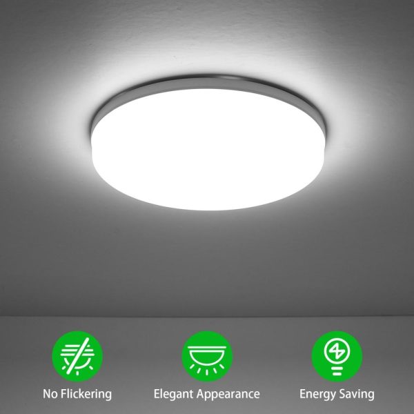 RGB Controlers |   LEDs Ceiling Light Flush Mounting 48W Round Ceiling Lamp for Kitchen Bedroom Hallway (2800-3200K Warm Light) Warm White LED Lighting RGB Controlers