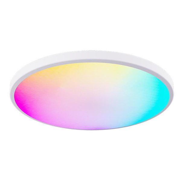 RGB Controlers |   RGBCW Ceiling Lamp Full Color Dimming APP BT Remote Control Intelligent Voice Control Bedroom Round Ceiling Lamp White LED Lighting RGB Controlers