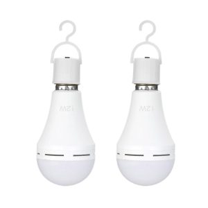 Table Lamps |   Rechargeable 12W Emergency LED Light Bulbs Outdoor Hanging Lamp Lights for Power Outage Camping Garden Parties–E26/E27, AC100~240V White LED Light Bulbs Table Lamps