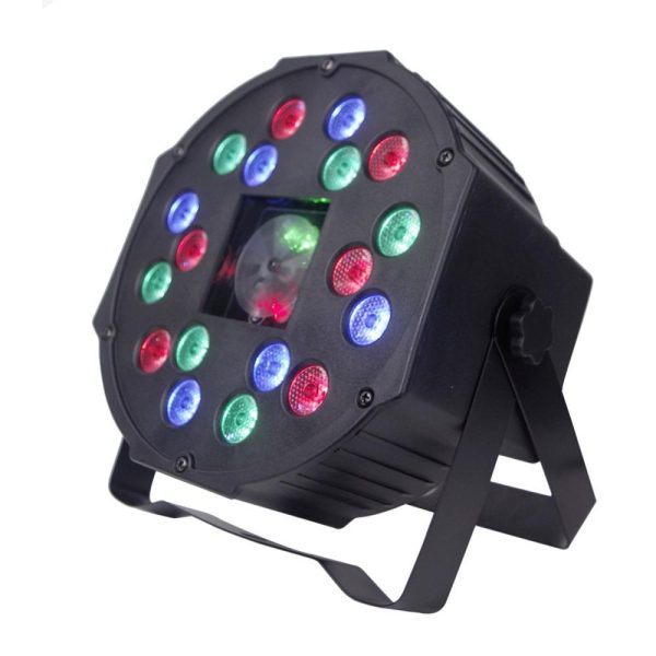 Underwater Lights |   18 LEDs Par Light Stage Lamp Lighting Supported DMX512/ Sound Activated/ Master-slave/ Strobe Mode Black LED Lights & Flashlights Black